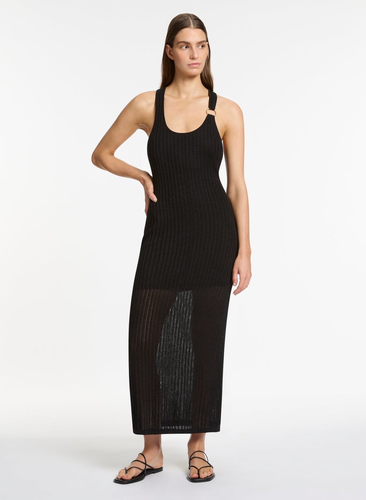Jets Tirari Nights Knit Maxi Dress - Black Nwt Various Sizes